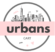 pink & grey cool city skyline urban lifestyle logo